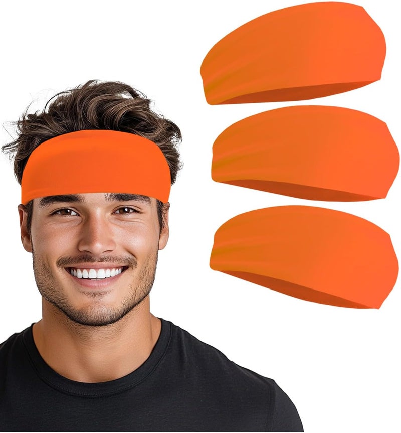 Supeniu Headband for Men & Women, Sweat Wicking Sports Sweatband Headbands, Workout Running Training Yoga Basketball Hairband - Image 1